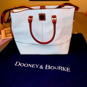 Dooney & Bourke White Pebbled Leather Handbag